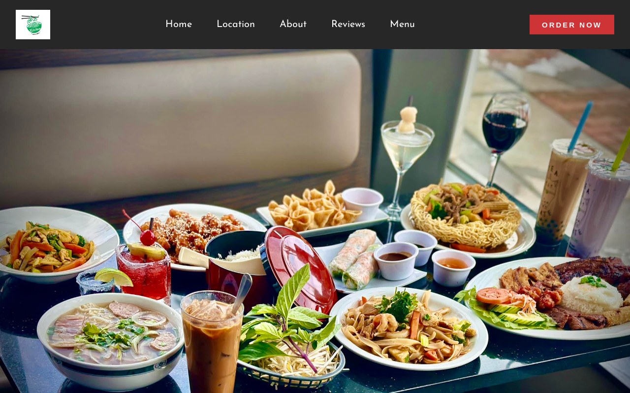 Phở Kitchen Bar & Grill — screenshot of their official website