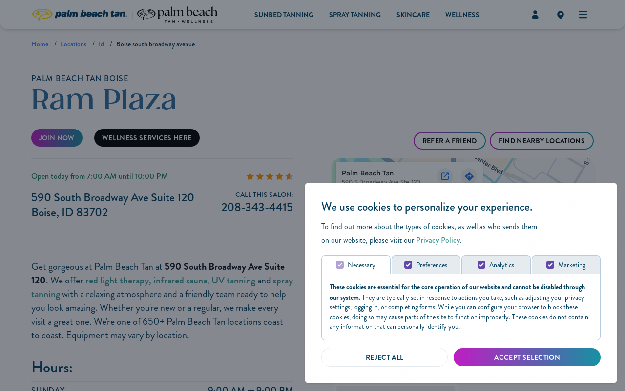 Palm Beach Tan — screenshot of their official website