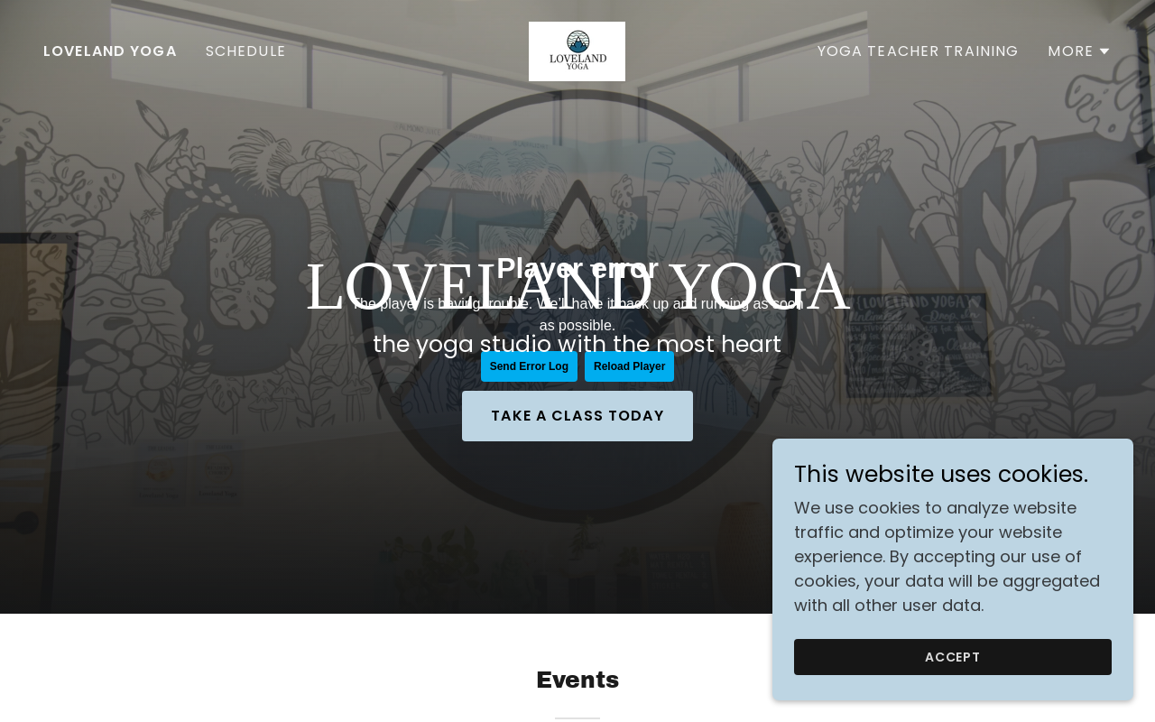 Loveland Yoga — screenshot of their official website