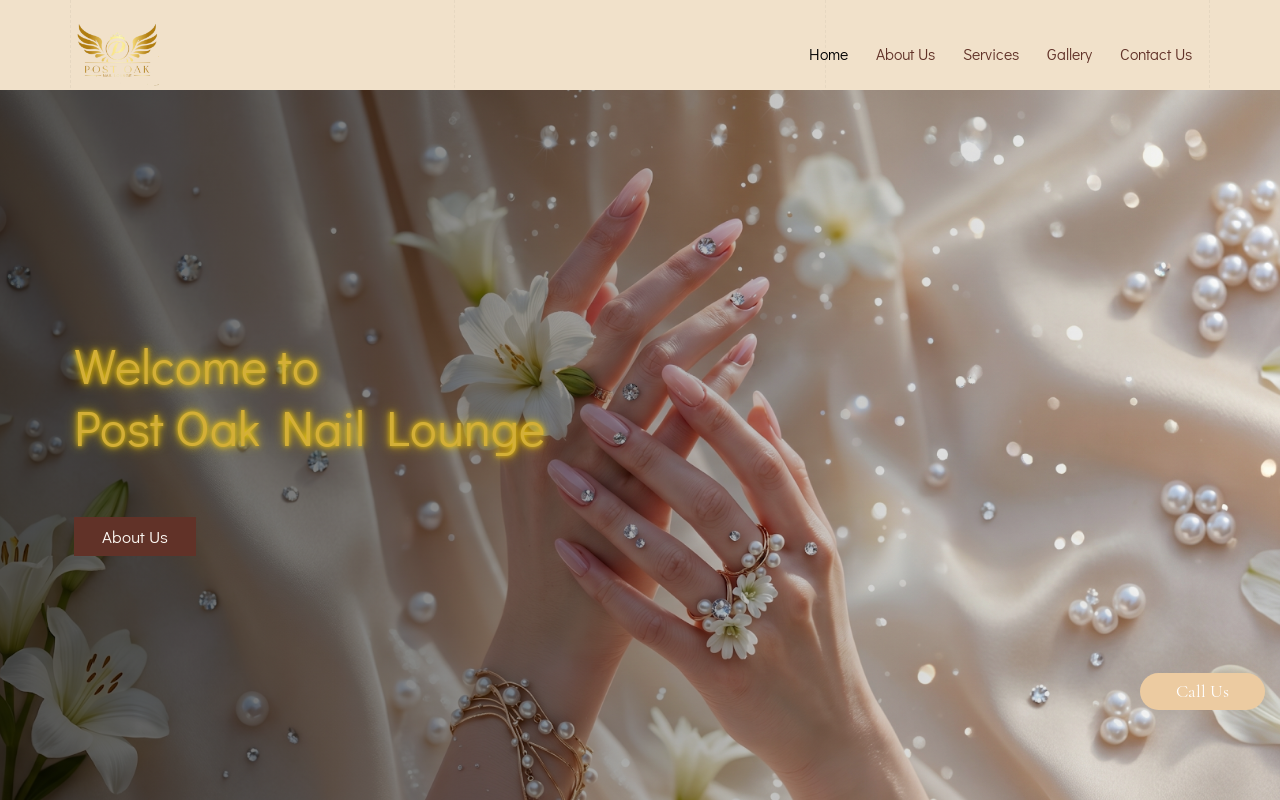 Post Oak Nail Lounge — screenshot of their official website