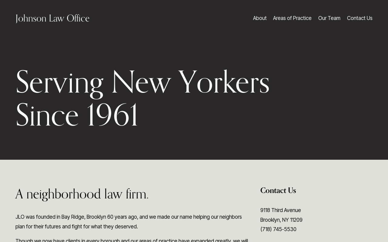 The Johnson Law Firm — screenshot of their official website