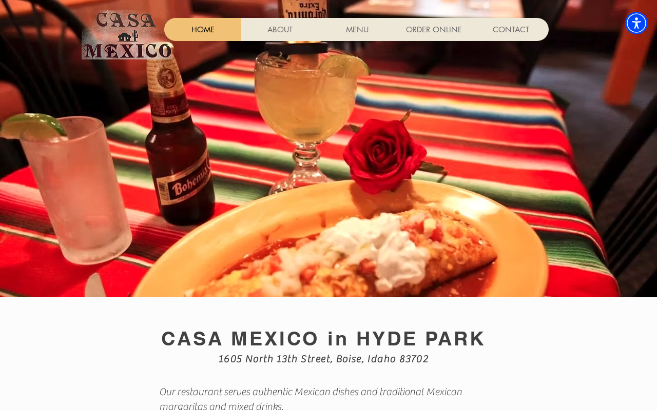 Casa Mexico — screenshot of their official website
