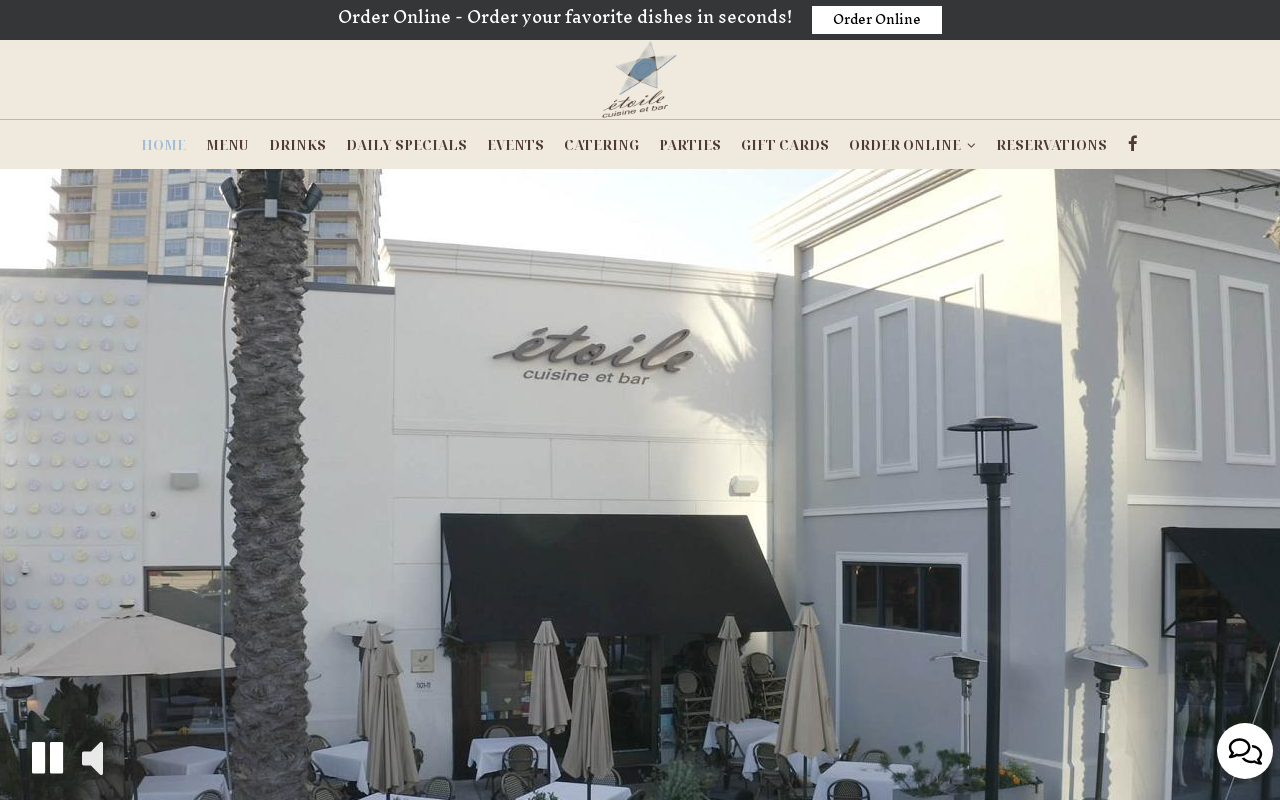 Étoile — screenshot of their official website