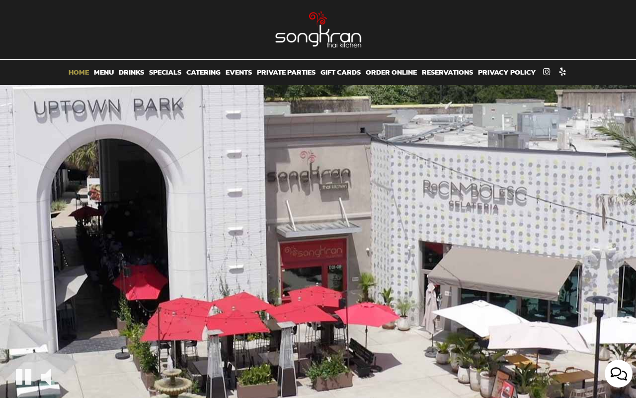 Songkran — screenshot of their official website