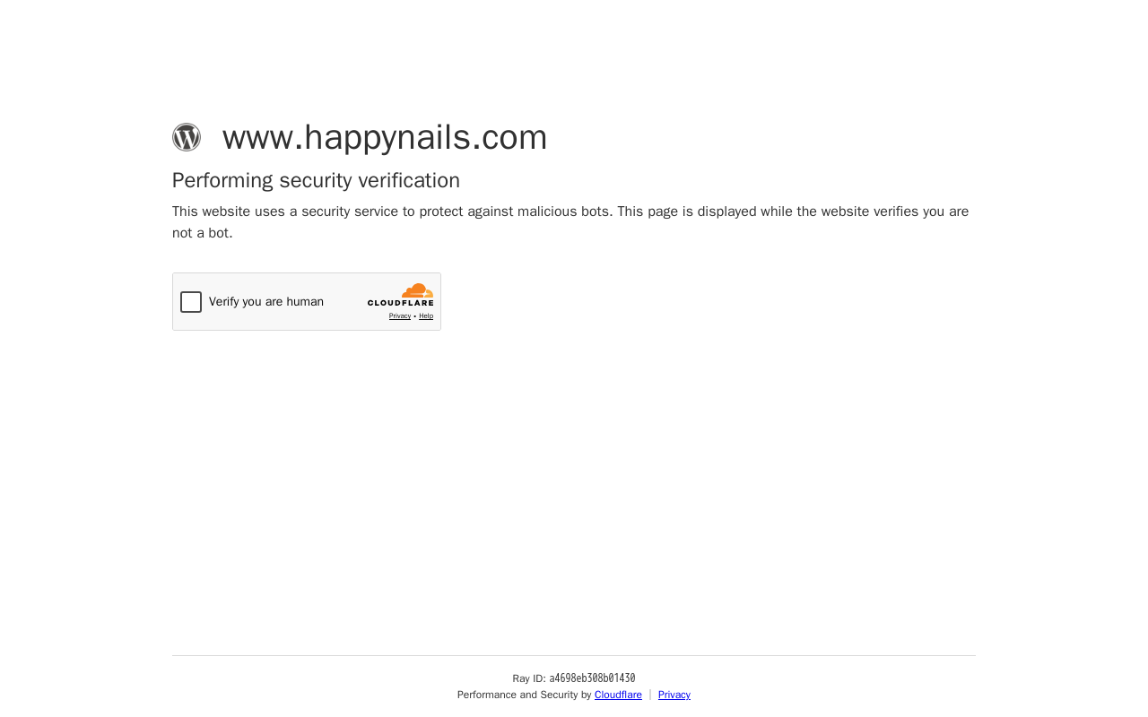 Happy Nails & Spa — screenshot of their official website