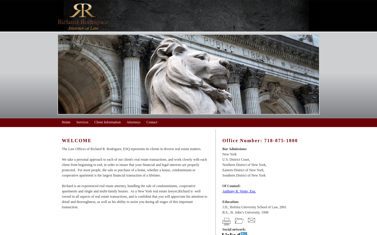 Law Office of Richard R. Rodriguez — screenshot of their official website