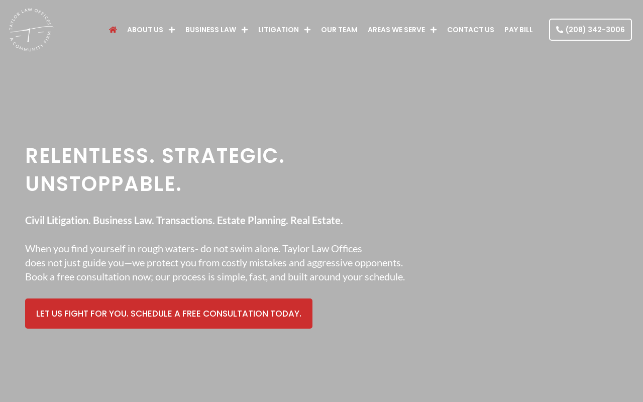 Taylor Law Offices — screenshot of their official website