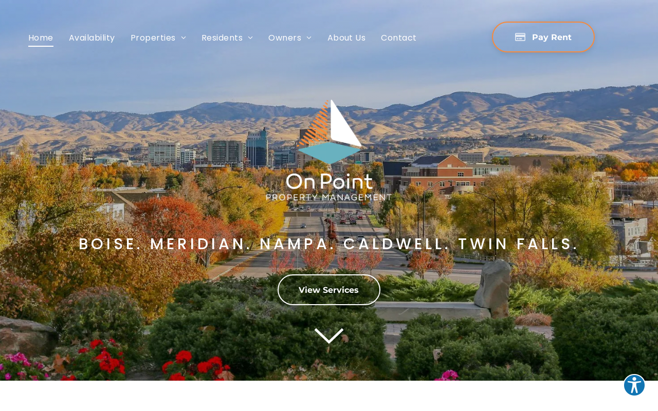 Onpoint Property Management Raymond Office — screenshot of their official website