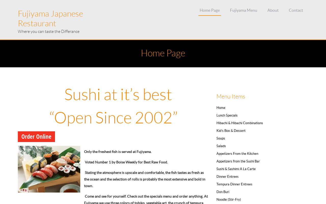Fujiyama — screenshot of their official website