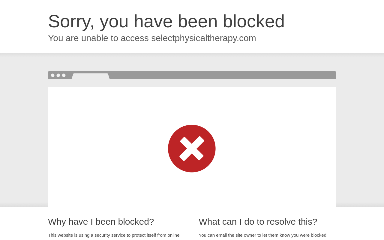 Select Physical Therapy — screenshot of their official website