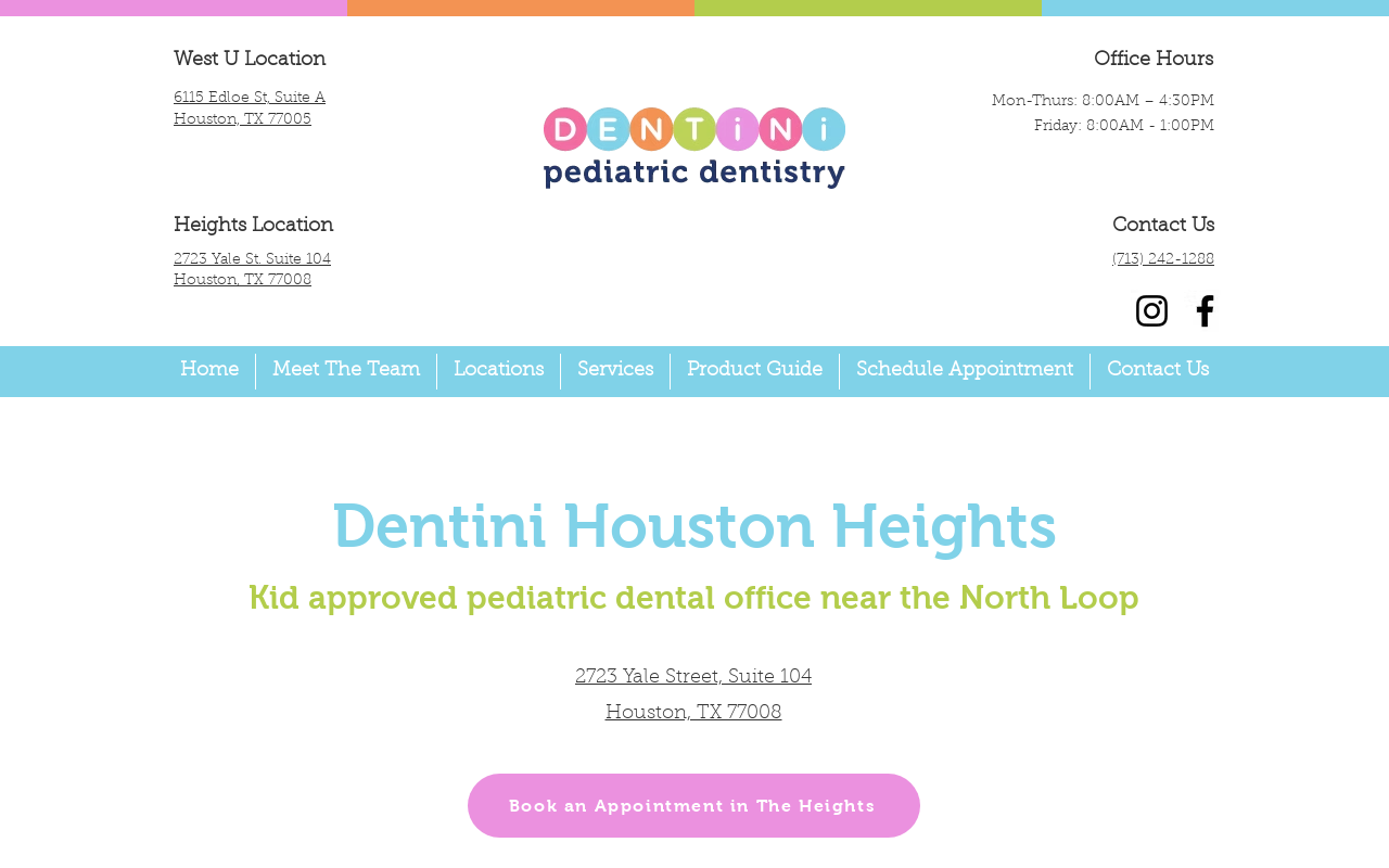 Dentini Pediatric Dentist — screenshot of their official website