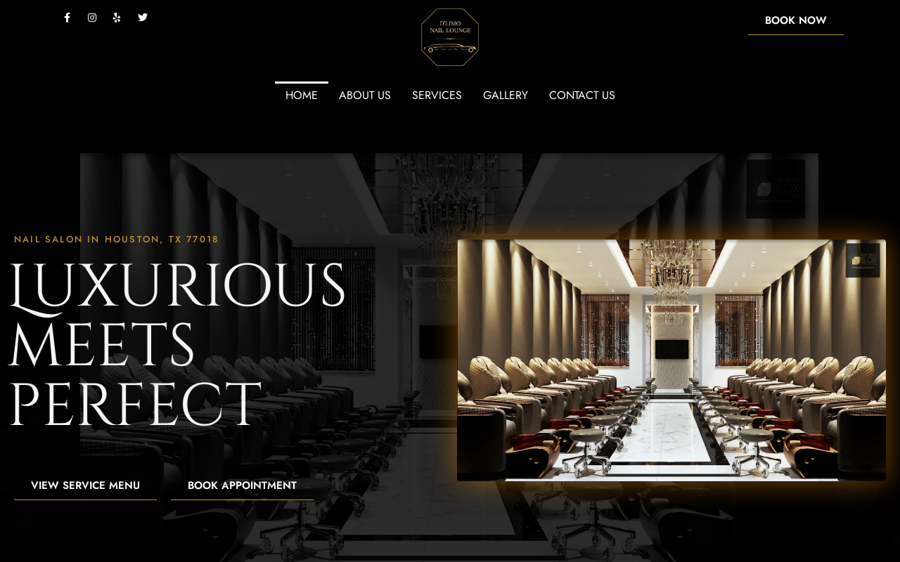 D'Limo Nail Lounge — screenshot of their official website