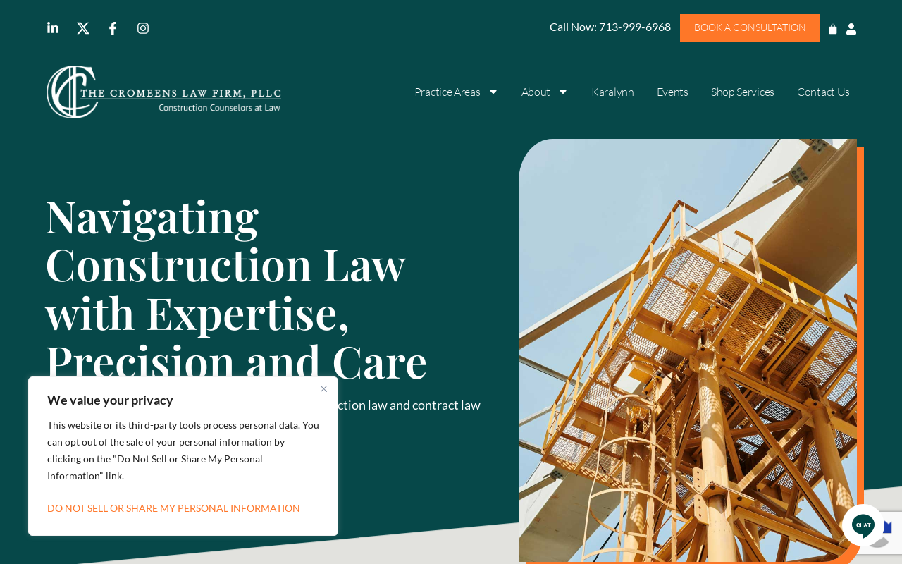 The Cromeens Law Firm — screenshot of their official website