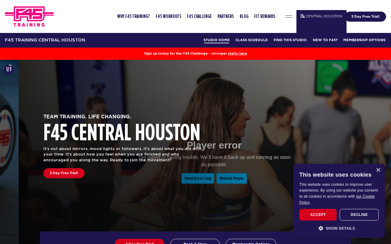 F45 Training — screenshot of their official website