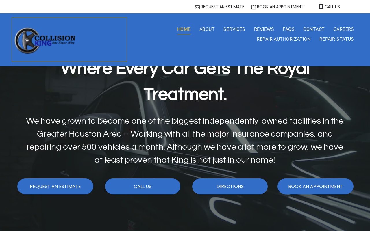 Collision King Auto — screenshot of their official website