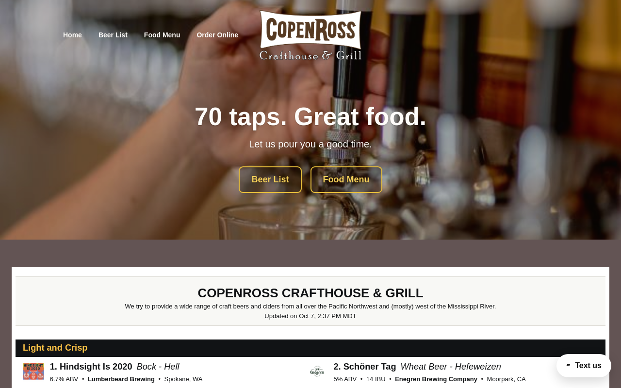 Copenross Growlers — screenshot of their official website