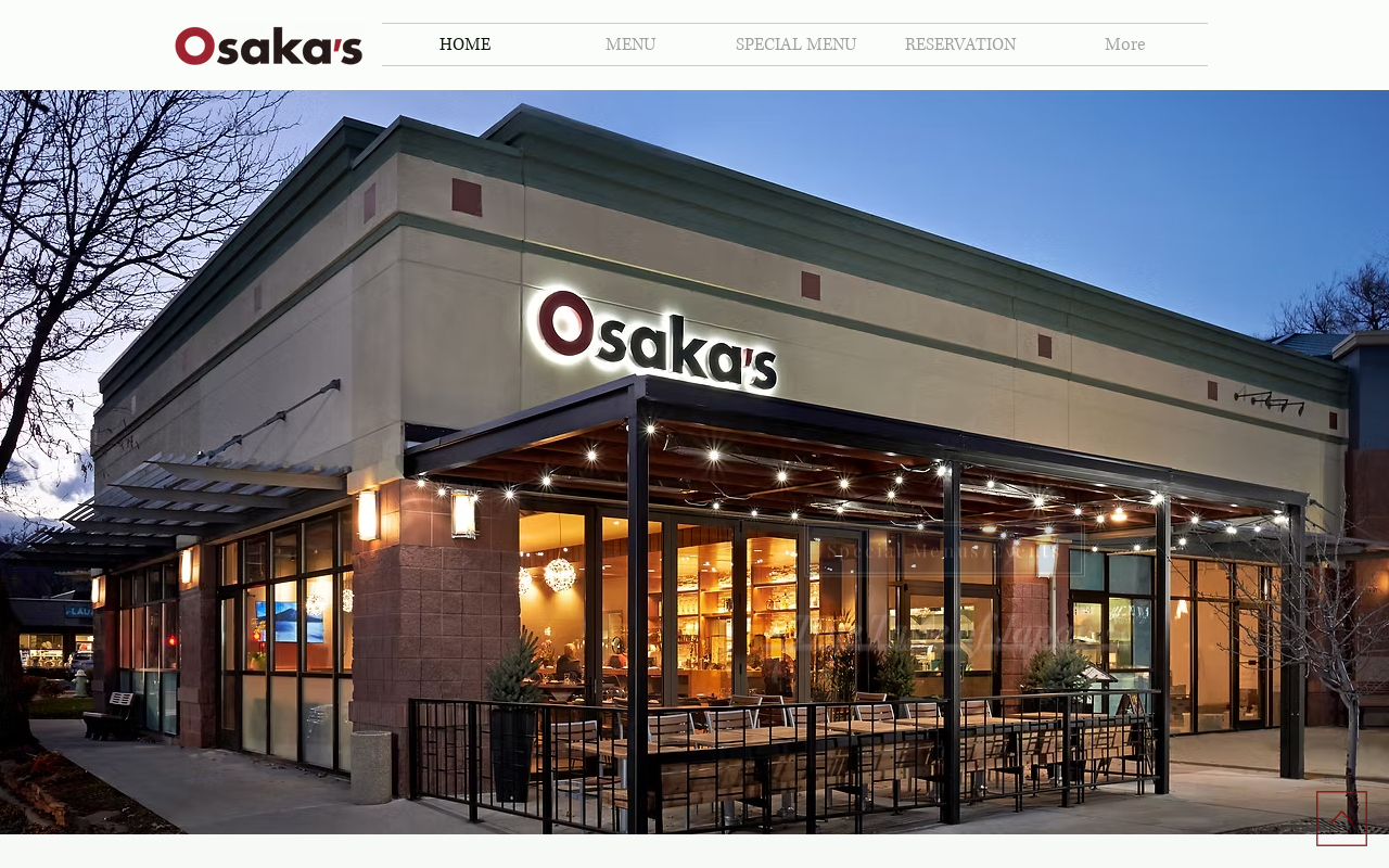 Osaka's — screenshot of their official website