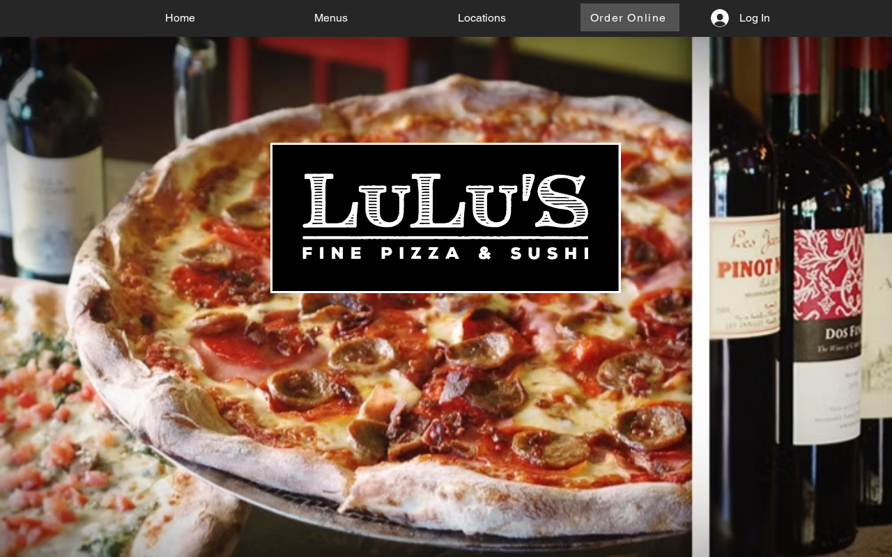 Lulu's Pizza — screenshot of their official website