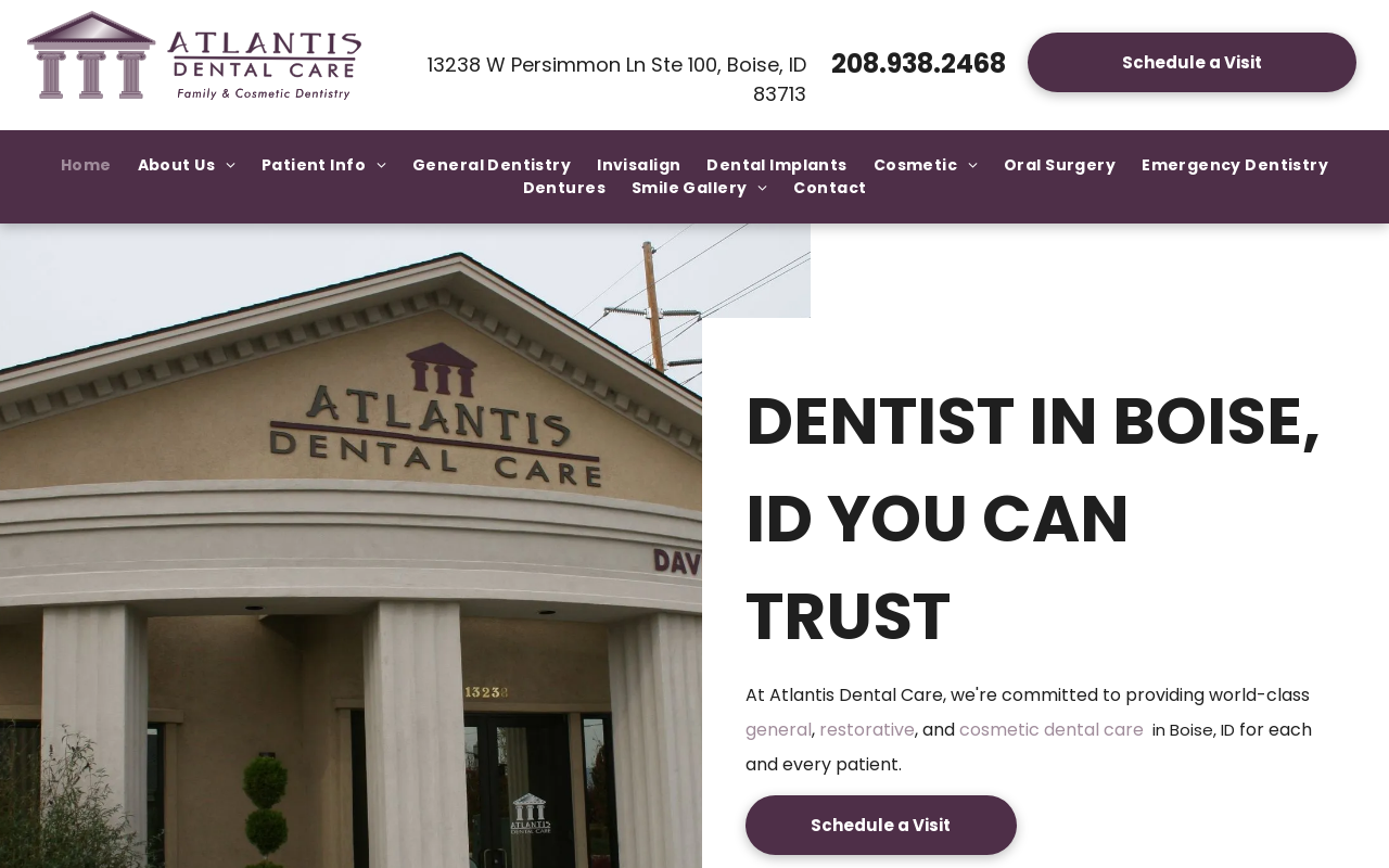 Atlantis Dental Care — screenshot of their official website