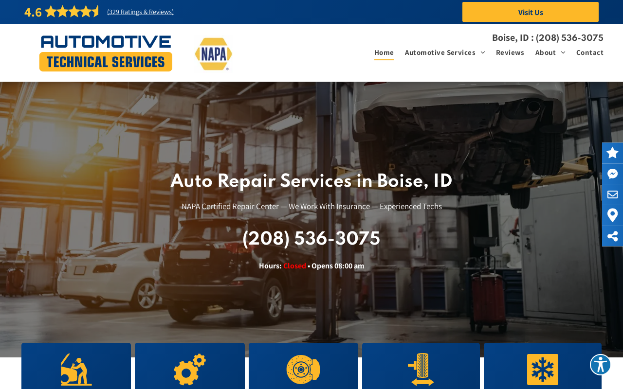 Automotive Technical Services — screenshot of their official website