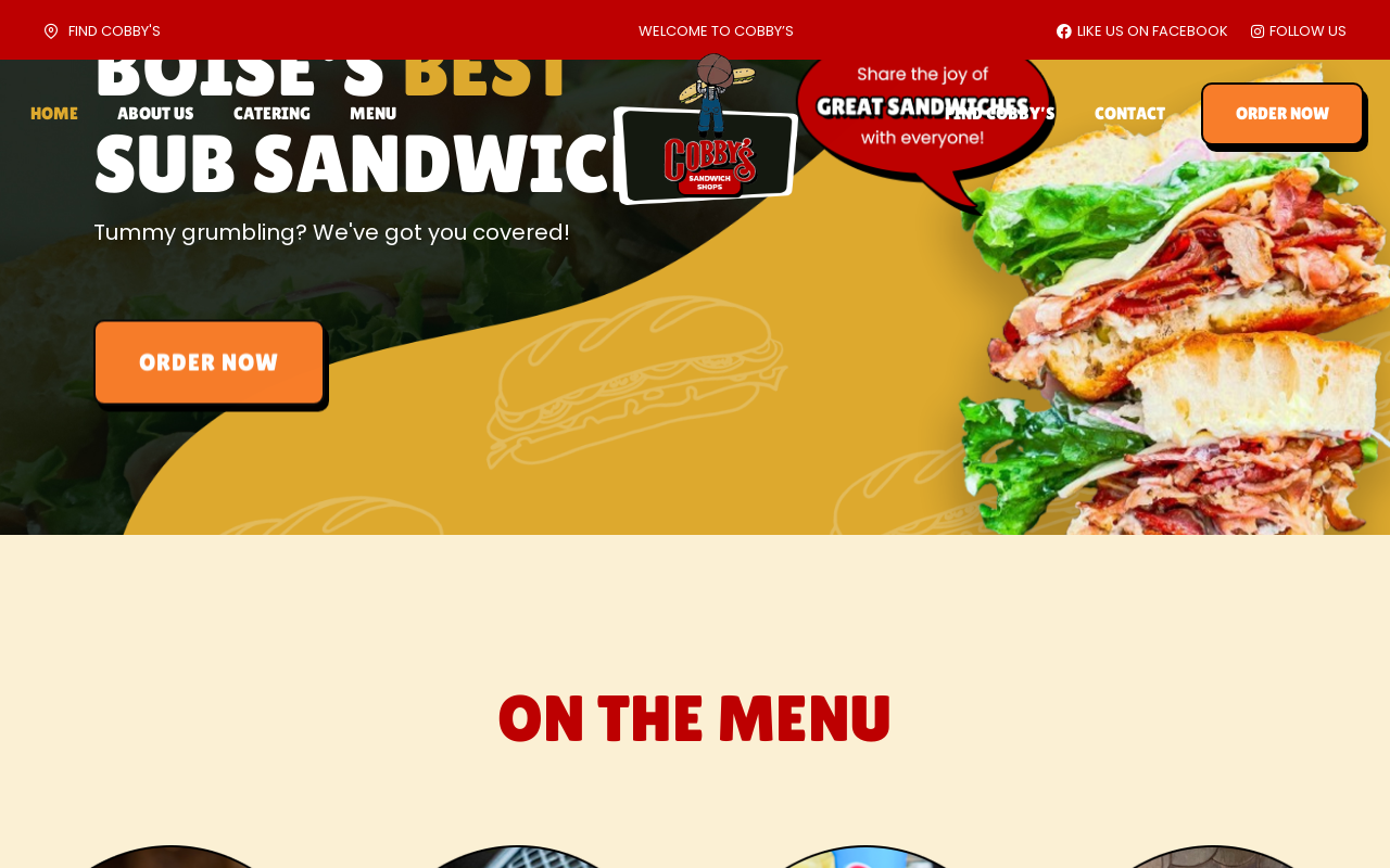 Cobbys Sandwich Shop — screenshot of their official website