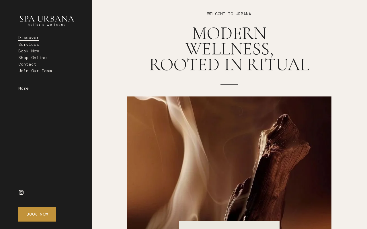 Spa Urbana — screenshot of their official website