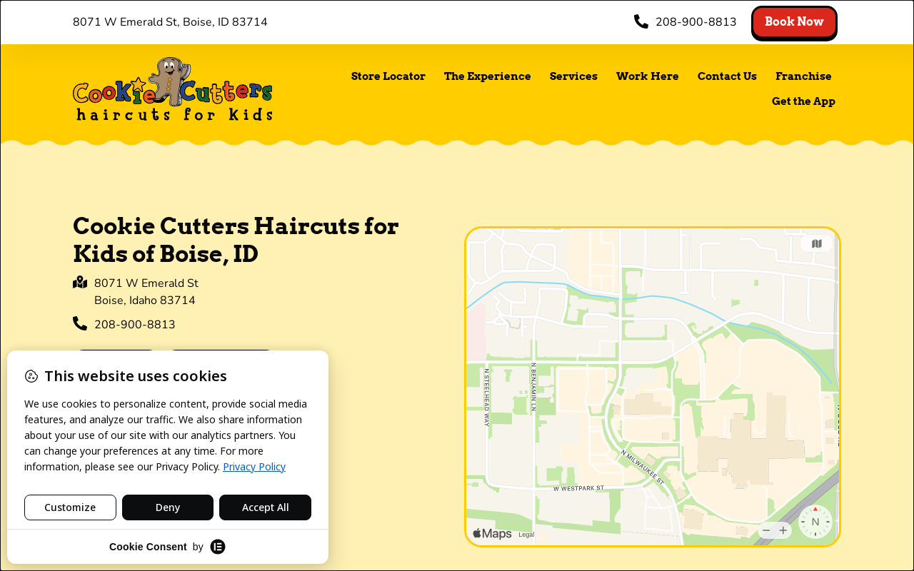 Cookie Cutters — screenshot of their official website