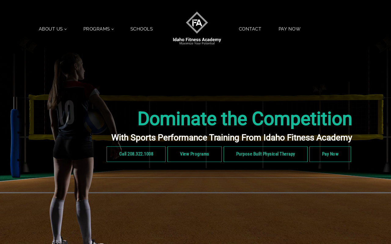 Idaho Fitness Academy — screenshot of their official website