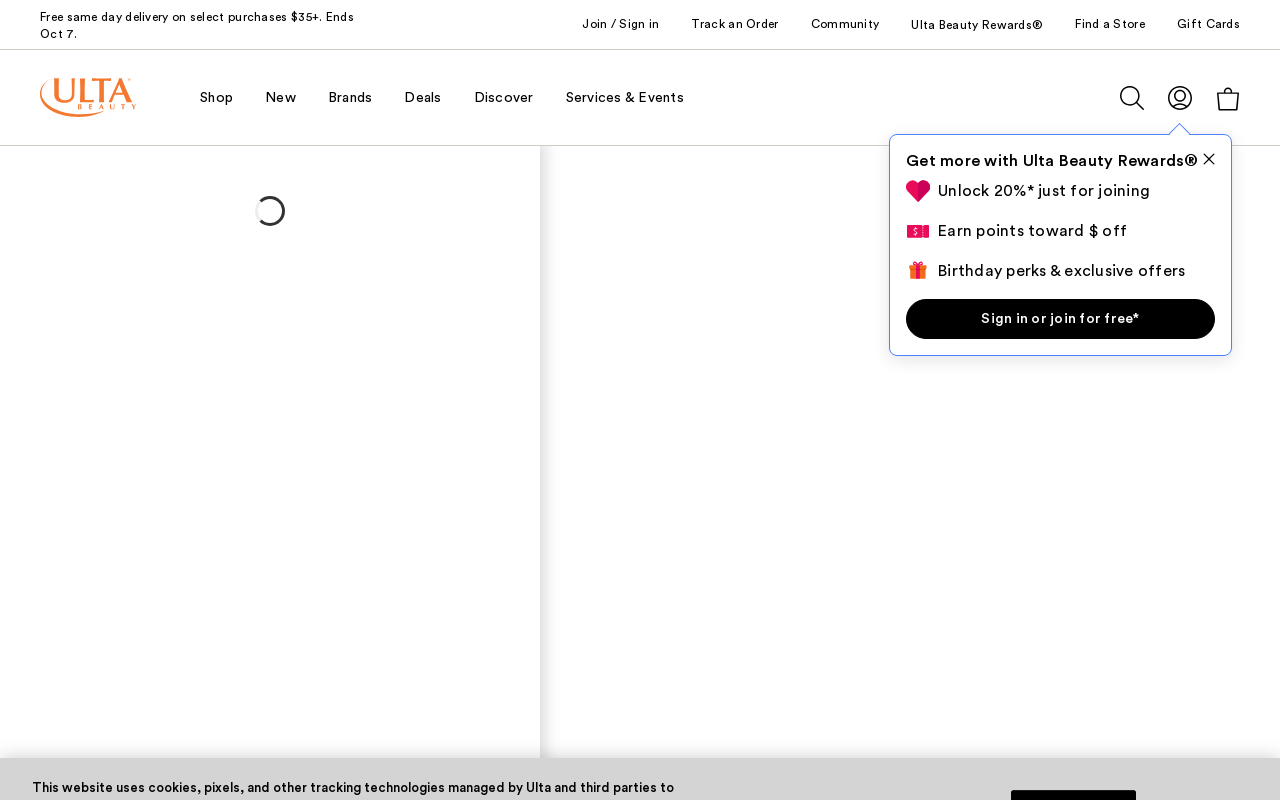 Ulta Beauty — screenshot of their official website