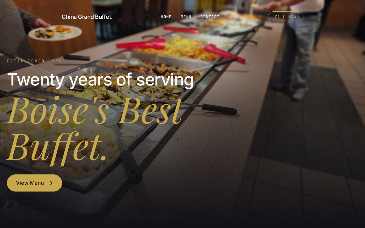China Grand Buffet — screenshot of their official website