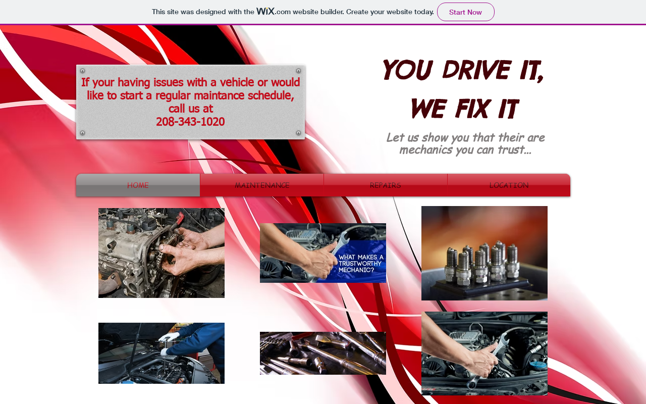 A Better Auto Repair — screenshot of their official website