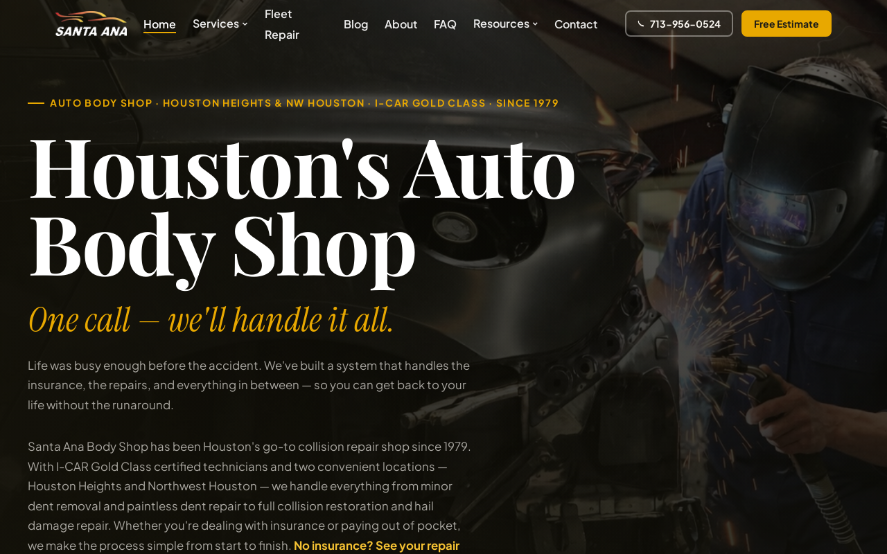Santa Ana Body Shop — screenshot of their official website