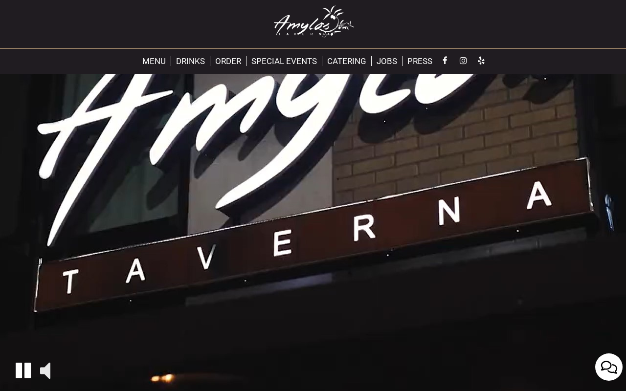 Amylos Taverna — screenshot of their official website