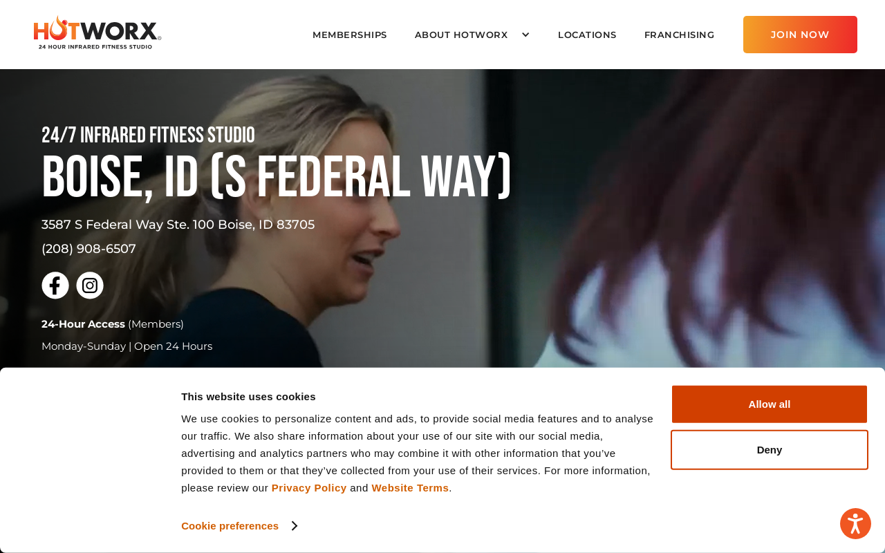 Hotworx — screenshot of their official website