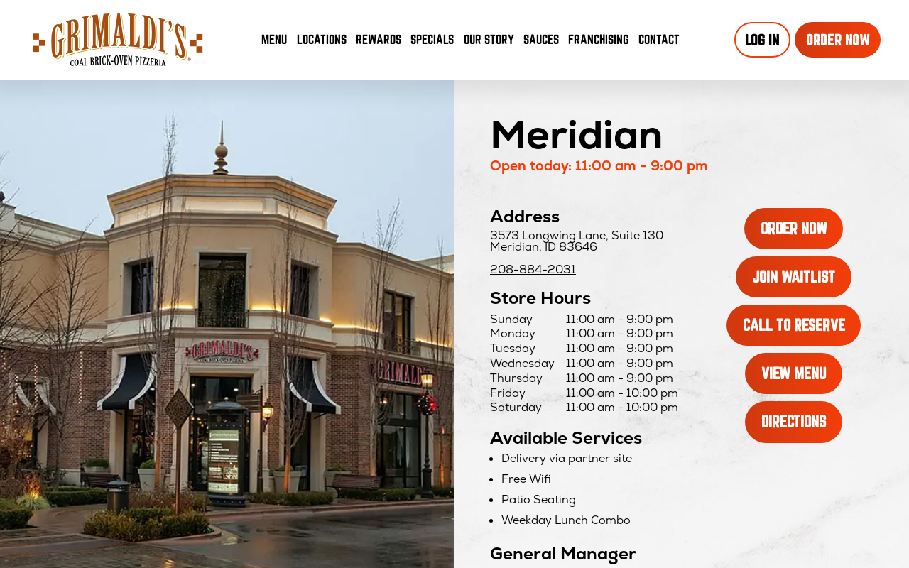 Grimaldi's — screenshot of their official website