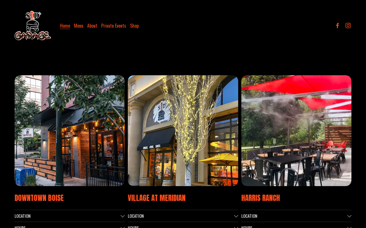 Sid's Garage — screenshot of their official website