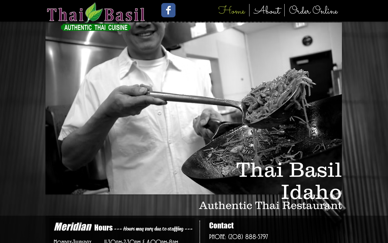 Thai Basil — screenshot of their official website