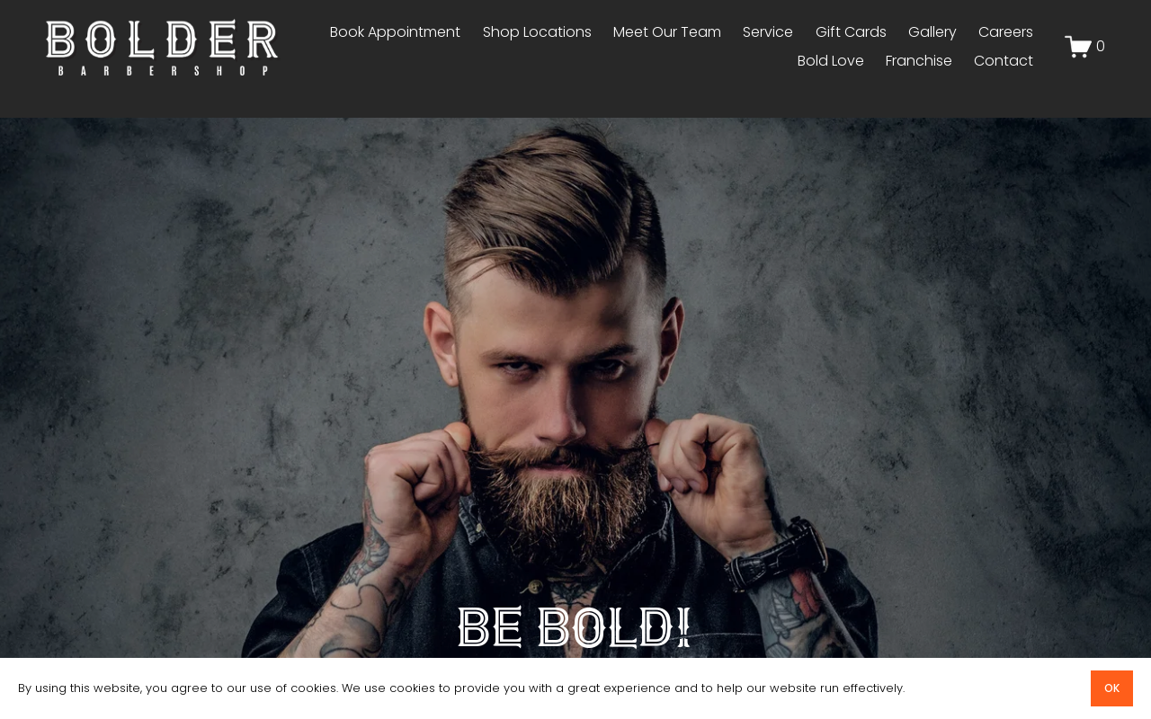Bolder Barbershop — screenshot of their official website