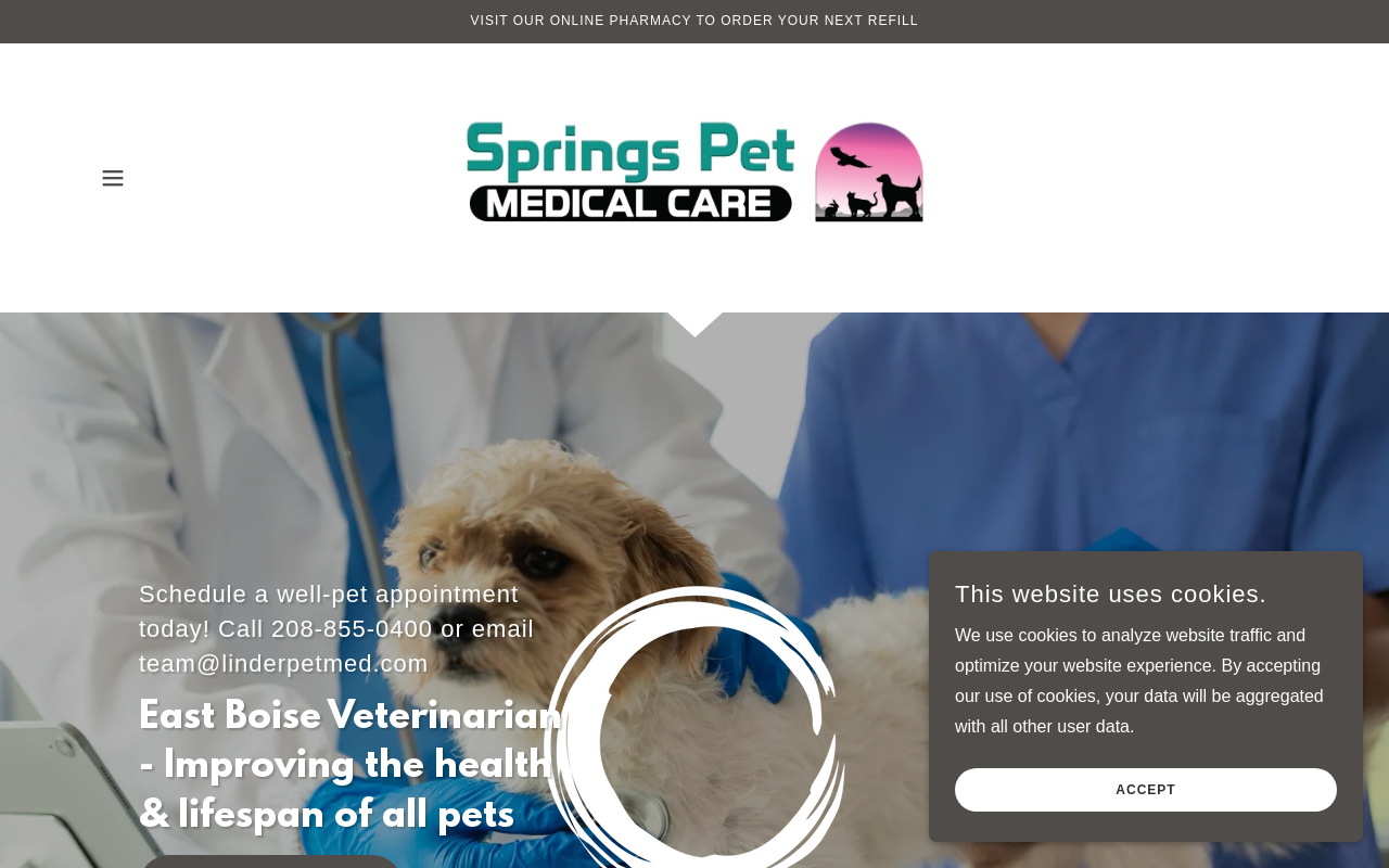 Springs Pet Medical Care — screenshot of their official website