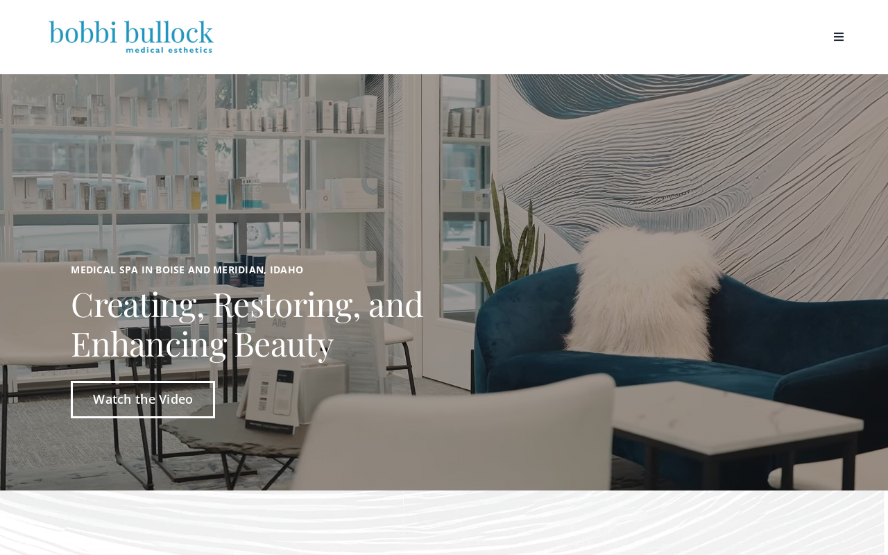 Bobbi Bullock Medical Esthetics — screenshot of their official website