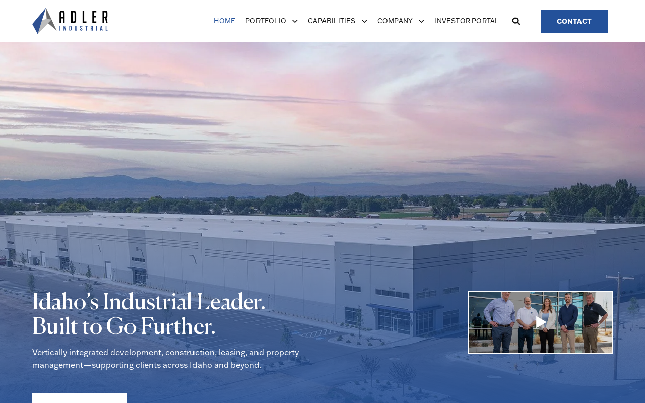 Adler Industrial — screenshot of their official website