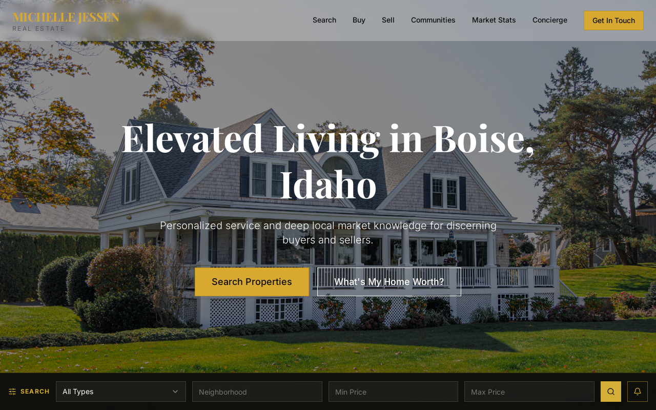 Essen Real Estate — screenshot of their official website