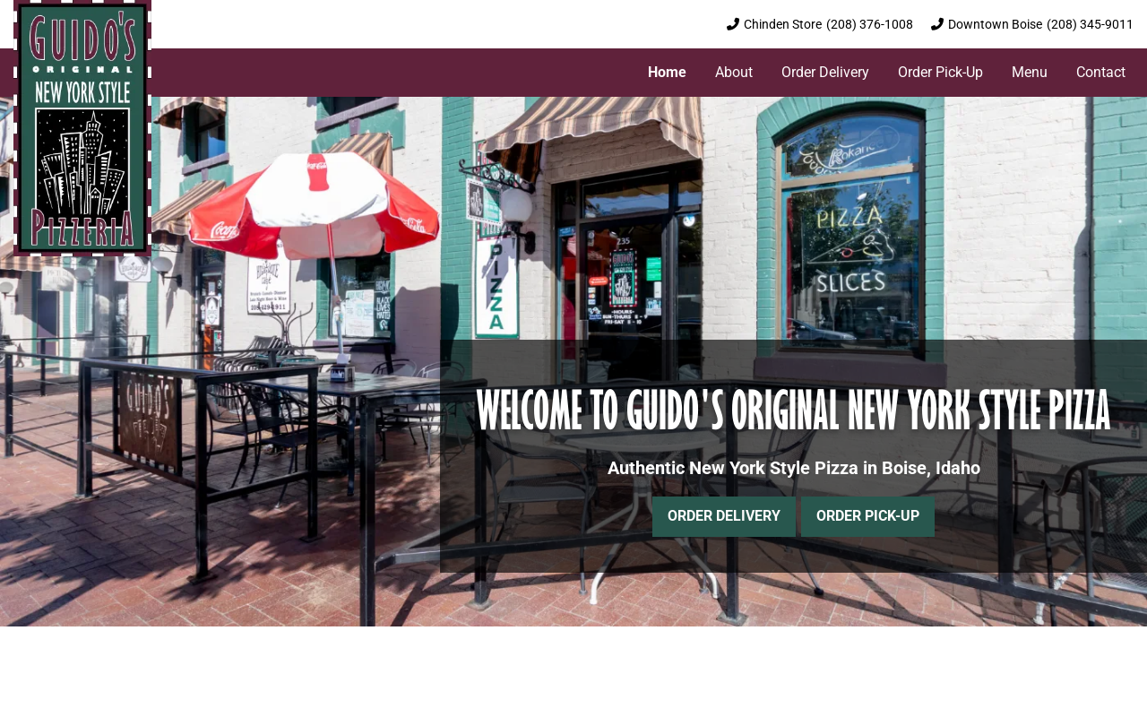 Guido's Pizzeria — screenshot of their official website