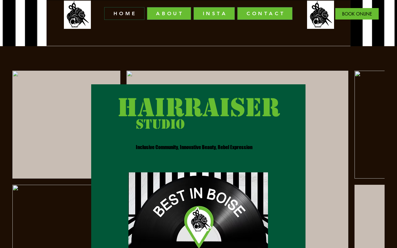 Hairraiser Salon — screenshot of their official website