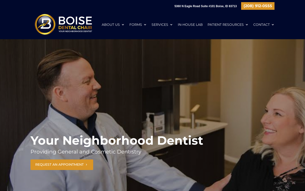 Boise Dental Chair — screenshot of their official website