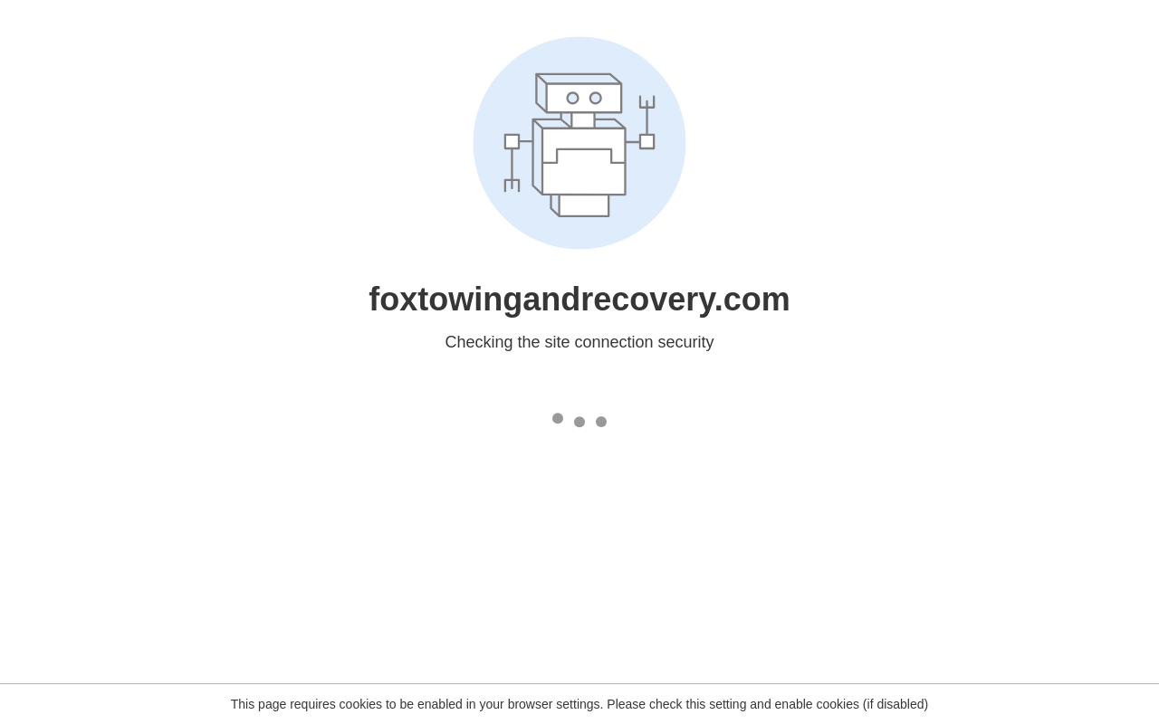 Fox Towing and Recovery — screenshot of their official website