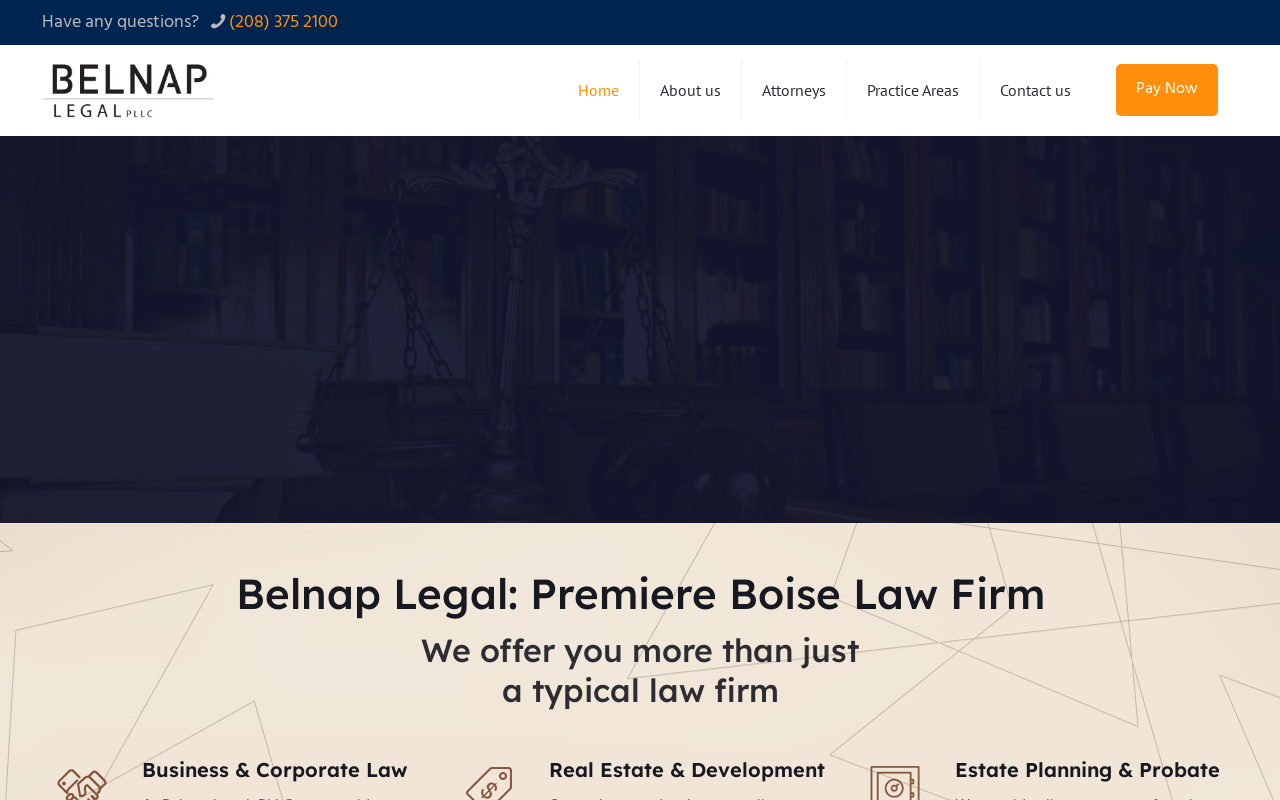 Belnap Legal PLLC — screenshot of their official website