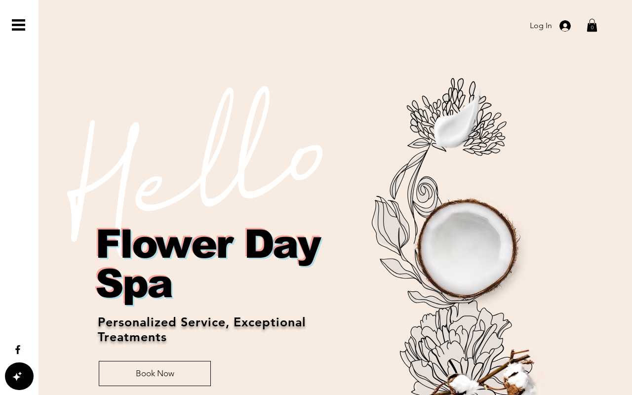 Flower Day Spa — screenshot of their official website