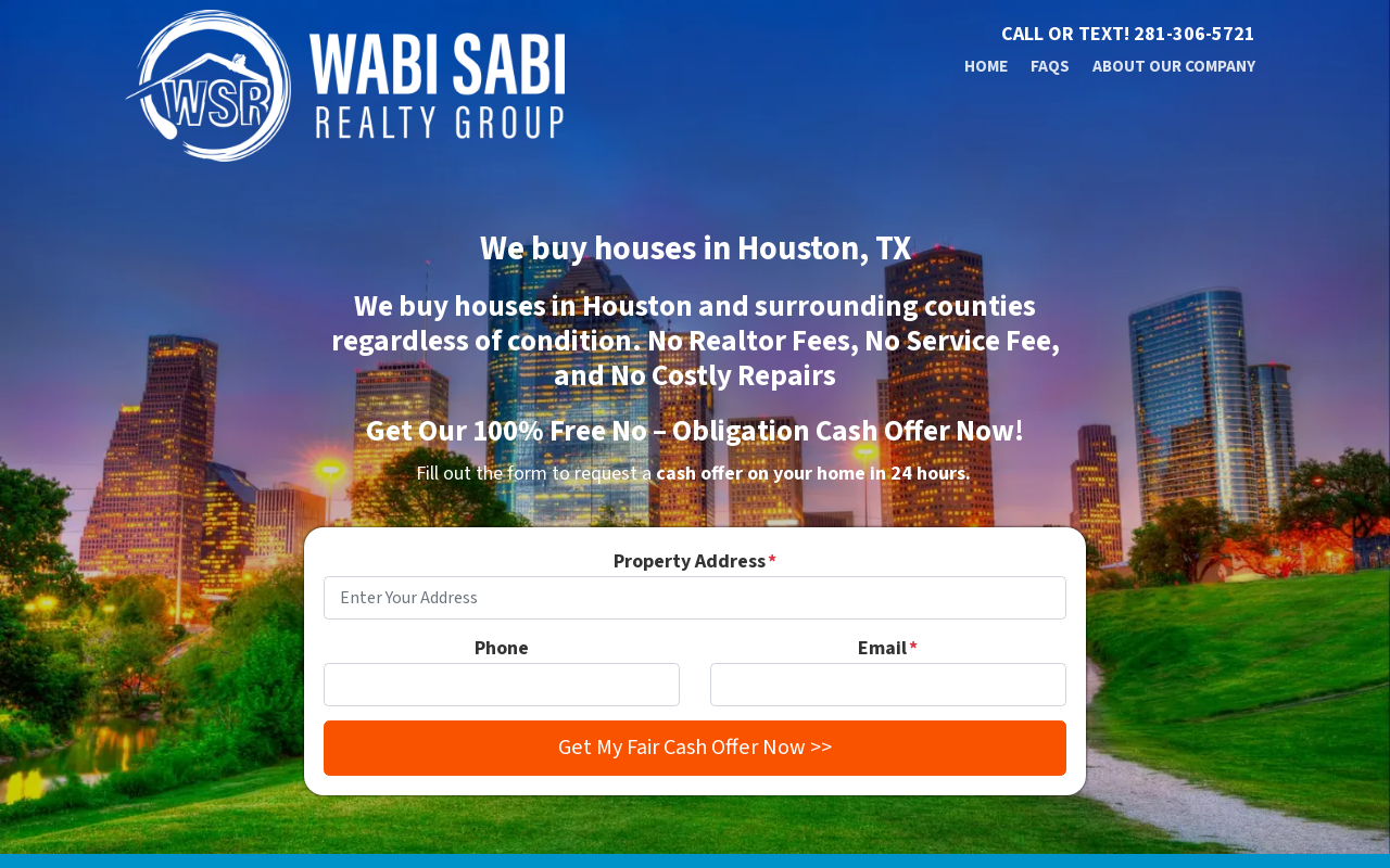 Wabi Sabi Realty Group — screenshot of their official website