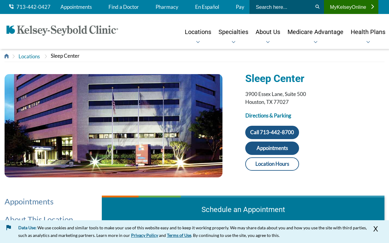 Sleep Center — screenshot of their official website